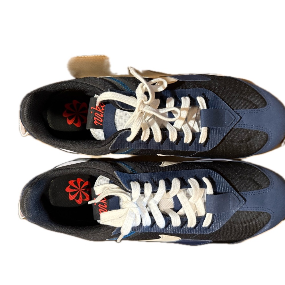 Worn only once! Used New Nike Air Max Pre Day Sneakers in Blue and Black.